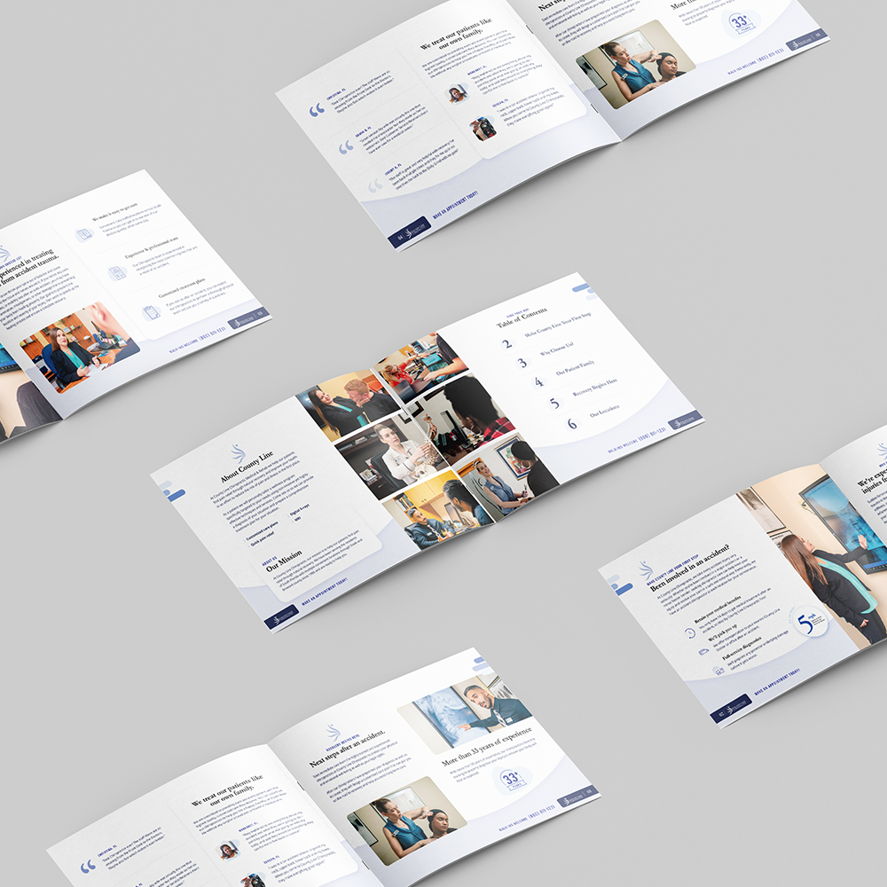 County Line Chiro catalog spreads