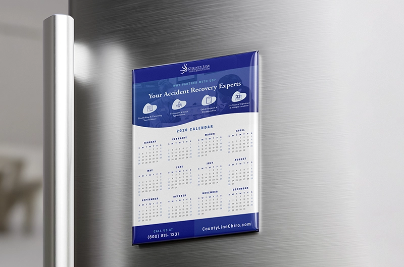 County Line Chiro fridge magnet